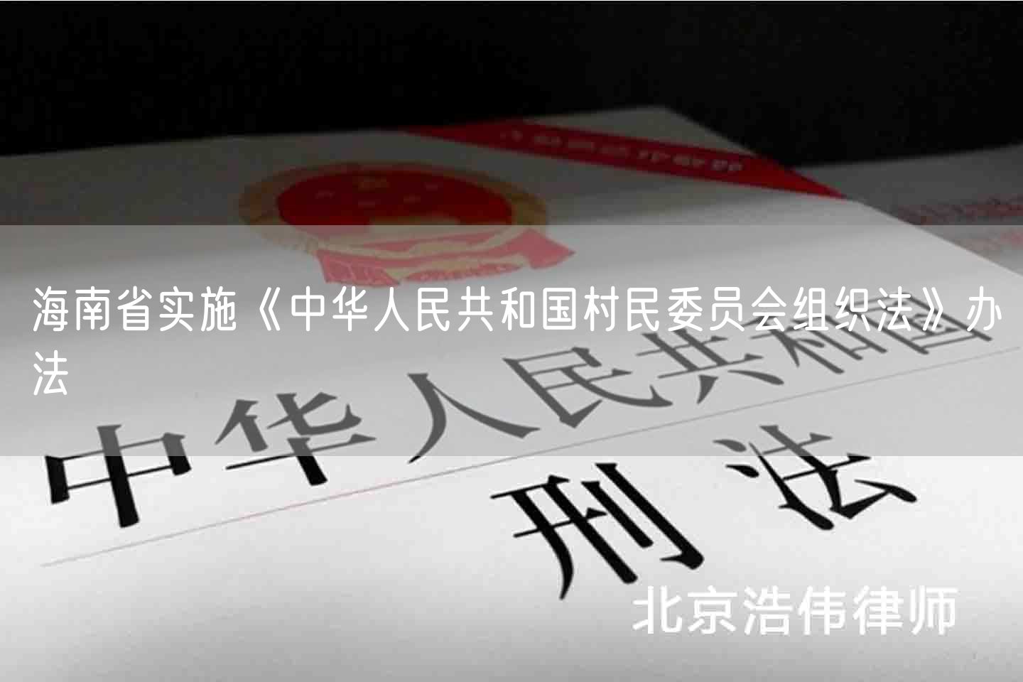 海南省实施《中华人民共和国村民委员会组织法》办法(图1)